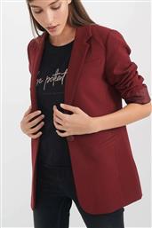 Attrattivo 92486621D Γυναικείο Σακάκι Μπορντό από το Factory Outlet