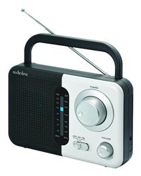 TR-412 Retro Επιτραπέζιο Ραδιόφωνο Ρεύματος / Μπαταρίας Λευκό Audioline