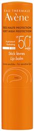 Eau Thermale High Protection Hydrating Lip Balm Αδιάβροχο Αντηλιακό Stick Χειλιών SPF50 3gr Avene