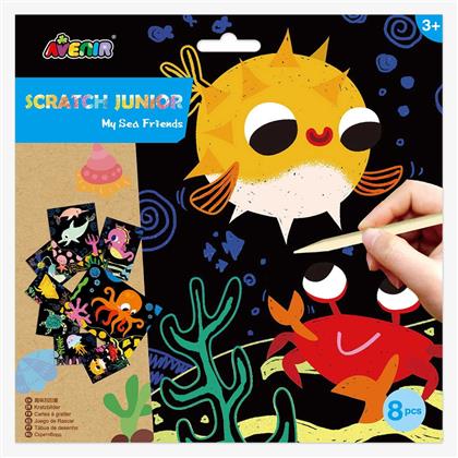 Ζωγραφική Scratch Junior Sea Friends για Παιδιά 3+ Ετών Avenir