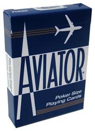 Poker Size Cards Blue Aviator