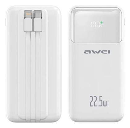 P106K 10000mAh 22.5W Λευκό Awei