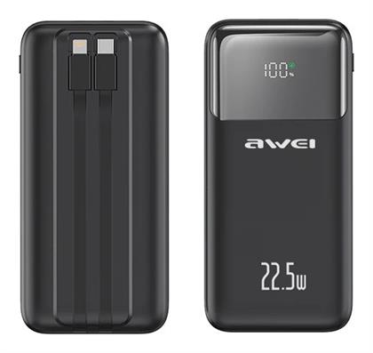 P106K 10000mAh 22.5W Μαύρο Awei