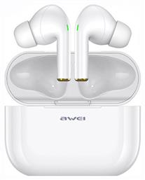 T29 In-ear Bluetooth Handsfree Ακουστικά με Αντοχή στον Ιδρώτα και Θήκη Φόρτισης Λευκά Awei