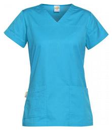 B-Well Andrea Ιατρική Μπλούζα Γυναικεία από Βαμβάκι και Πολυεστέρα Γαλάζια - B Well