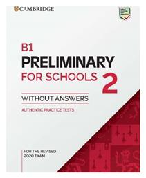 B1 Preliminary for Schools 2 Student's Book Without Answers - Cambridge University
