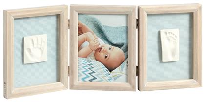 Κορνίζα για Αποτύπωμα Μωρού My Baby Touch Double από Ξύλο για Αγόρι Baby Art