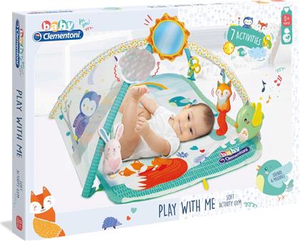 Baby Clementoni Γυμναστήριο Δραστηριοτήτων Play With Me για Νεογέννητα (MxΥ) 60x41cm