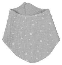 Μπαντάνα από 100% Βαμβάκι με Αυτοκόλλητο Muslin Grey Baby Oliver