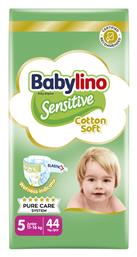 Sensitive Cotton Soft No. 5 για 11-16kg 44τμχ Babylino