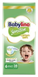 Sensitive Cotton Soft No. 6 για 13-18kg 38τμχ Babylino