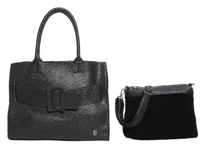 Γυναικεία Τσάντα Ώμου Μαύρη Bag to Bag