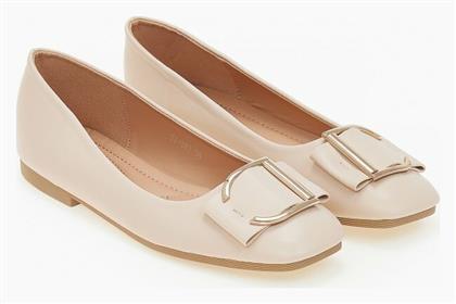 Μπαλαρίνες με σχέδιο στο μπροστινό μέρος - Μπεζ - Issue Fashion