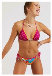 Lia Beach Point Bikini Slip με Κορδονάκια Floral Banana Moon