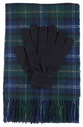 Ανδρικό Κασκόλ Σετ Μάλλινο Navy Μπλε Barbour