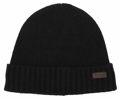 Beanie Ανδρικός Σκούφος με Rib Πλέξη σε Μαύρο χρώμα Barbour