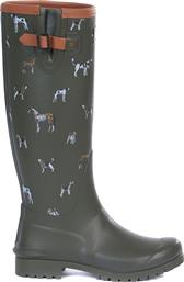 Barbour γυναικείες γαλότσες με μικροσχέδια ''Blyth Wellington'' - LRF0055 - Χακί από το Notos