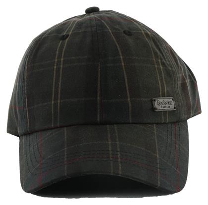 BARBOUR ΚΑΠΕΛΟ LOGO ΚΑΡΩ WAX ΛΑΔΙ - Barbour