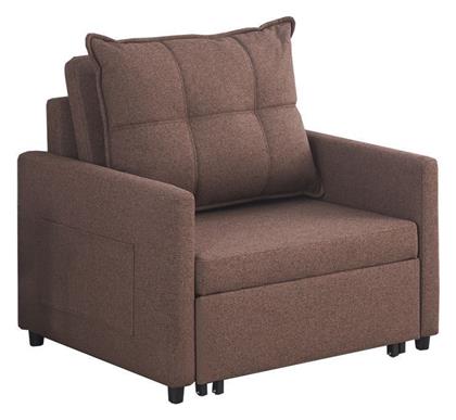 Barzene Γωνιακός Καναπές Κρεβάτι 96x83x75εκ. Καφέ - Pakketo