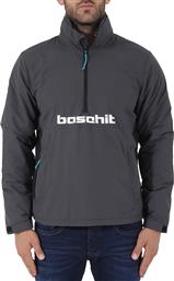 Basehit 182.BM10.110 Ανδρικό Μπουφάν Αδιάβροχο για Χειμώνα Γκρι από το Z-mall