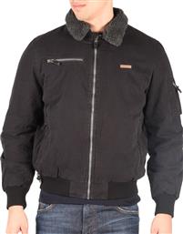 Basehit Ανδρικό Μπουφάν Bomber για Άνοιξη Μαύρο από το WearHouse
