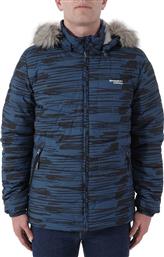 172.BM10.09 Ανδρικό Μπουφάν Puffer για Χειμώνα Navy Μπλε Basehit