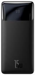 Bipow Digital Display 30000mAh 15W Μαύρο Baseus