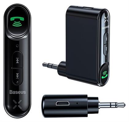 Bluetooth Αυτοκινήτου για το Ηχοσύστημα (AUX / Audio Receiver / με USB θύρα Φόρτισης) Baseus