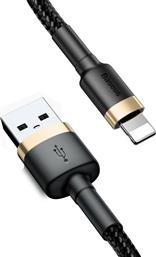 Baseus Cafule Braided USB to Lightning Cable Χρυσό 3m (CALKLF-RV1)