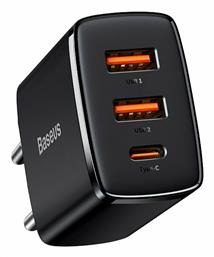 Compact 2U+C USB-C Χωρίς Καλώδιο 30W Baseus