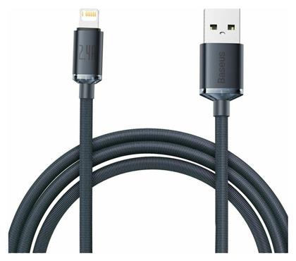 Baseus Crystal Shine Braided USB to Lightning Cable Μαύρο 2m (CAJY000101)