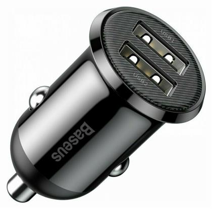 Grain Pro Φορτιστής Αυτοκινήτου με Θύρες 2xUSB-A Baseus