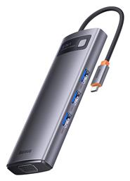 Metal Gleam Series 8in1 USB-C Docking Station με HDMI 4K PD Ethernet Baseus