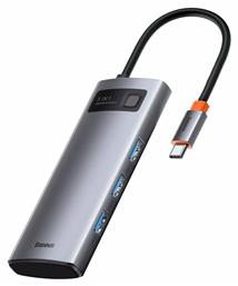 Metal Gleam USB-C Docking Station με HDMI 4K PD Baseus