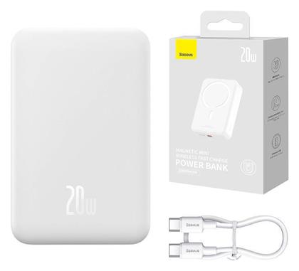 Mini 20000mAh 20W Λευκό Baseus