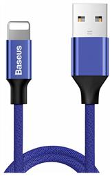 Yiven Braided USB to Lightning Cable Μπλε 1.2m (CALYW-13) Baseus