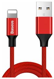 Yiven Braided USB to Lightning Cable Κόκκινο 1.8m (CALYW-A09) Baseus