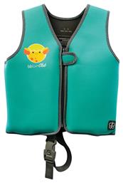 Παιδικό Γιλέκο Κολύμβησης για 3-6 Ετών / 18-30kg Νεοπρενίου με Αφαιρούμενα Τουβλάκια Τιρκουάζ Naj Bbluv