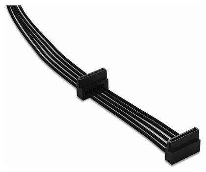 CS-3420 7-Pin SATA III - 2x 7-Pin SATA III Angle (90°) Cable 0.4m Μαύρο (BC021) Be Quiet