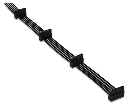 CS-3640 7-Pin SATA III - 4x 7-Pin SATA III Angle (90°) Cable 0.6m (BC023) Be Quiet