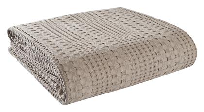 1995 Κουβέρτα Πικέ Μονή 170x240εκ. Beige Beauty Home