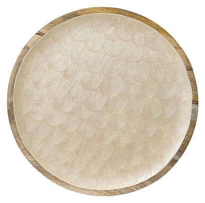 Διακοσμητικός Δίσκος Ξύλο Μάνγκο 48 Cm Beauty Home