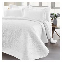 Eros Art 12501 Σετ Κουβερλί Υπέρδιπλο Λευκό 230x250cm Beauty Home