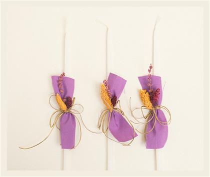 Κερακια Κολυμβηθρας Μονοχρωμο Premium Λιλα Beauty Home