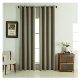 Κουρτίνα Συσκότισης με Τρουκς Soft Art 8391 Μπεζ 140x270εκ. Beauty Home