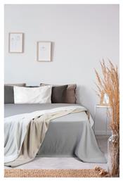 Κουβέρτα Ξενοδοχείου King Size Πικέ Μπεζ 260x280cm Beauty Home