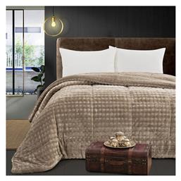 Κουβερτοπάπλωμα Υπέρδιπλο 220x240εκ. 12510 Μπεζ Beauty Home