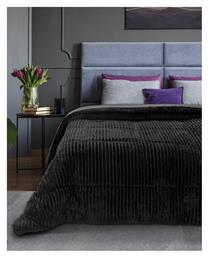 Κουβερτοπάπλωμα Μονό 160x240εκ. Art 11519 Μαύρο Beauty Home
