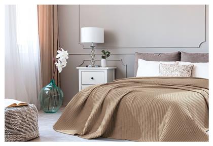 Μονή Κουβέρτα Ξενοδοχείου Πικέ Μπεζ 170x240cm Beauty Home