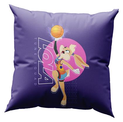 Παιδικό Διακοσμητικό Μαξιλάρι Space Jam Lola Μωβ Μ40xΥ40εκ. Beauty Home